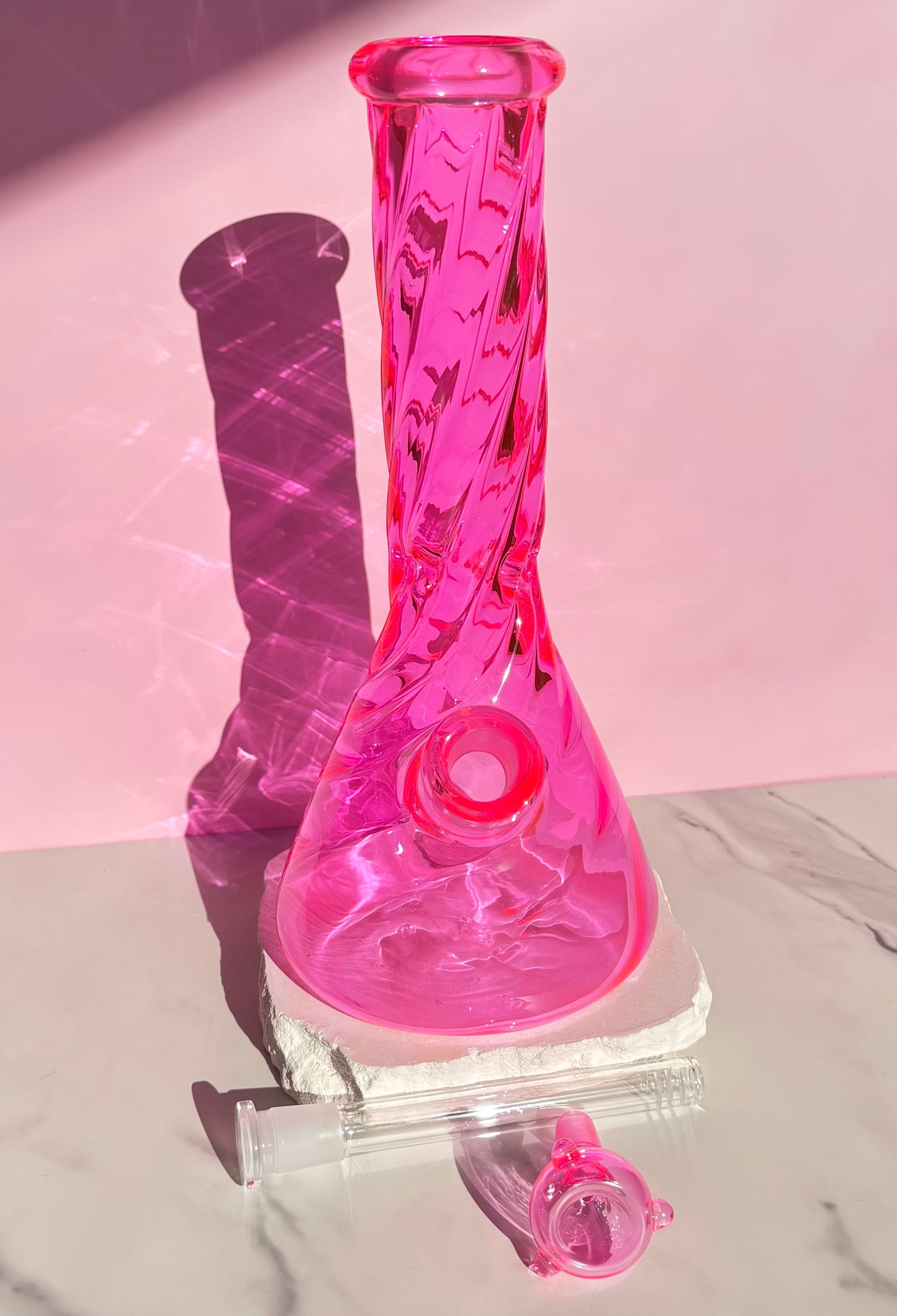 Glowing Pink Bong